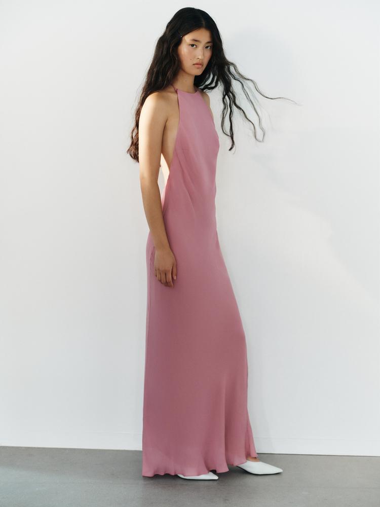 ROBE LONGUE HALTER