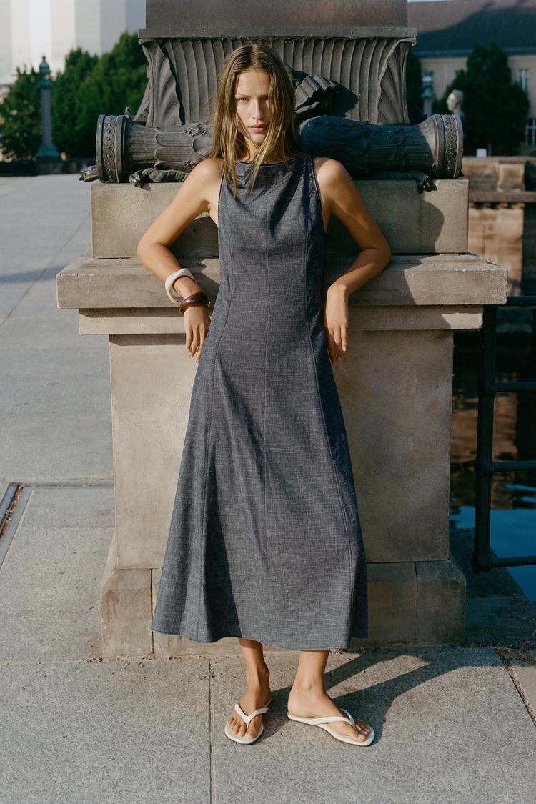 ROBE MI-LONGUE DOS NU