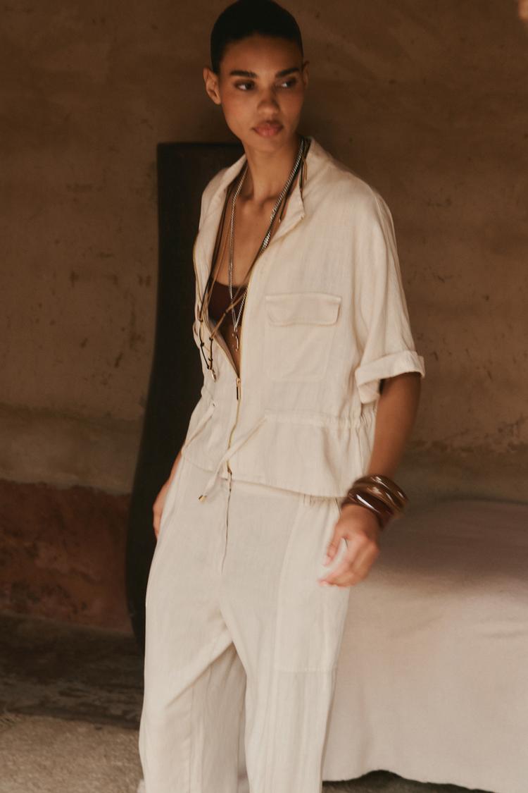 CHEMISE SAFARI AVEC LIN