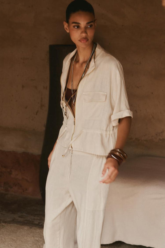 CHEMISE SAFARI AVEC LIN