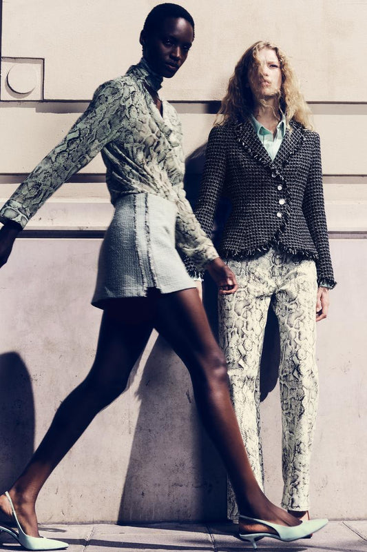 BLAZER STRUCTURÉ À EFFET EFFILOCHÉ
