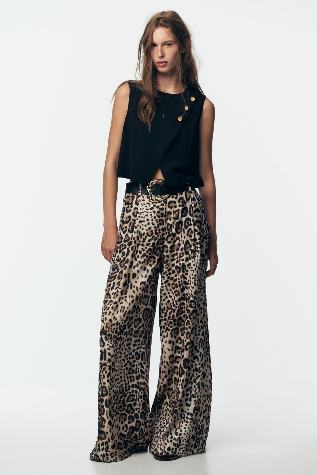 PANTALON LARGE SATINÉ SANS CEINTURE