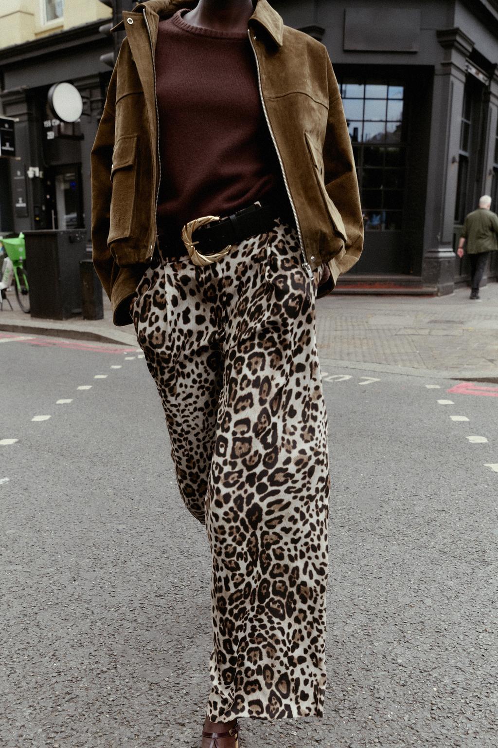 PANTALON LARGE SATINÉ