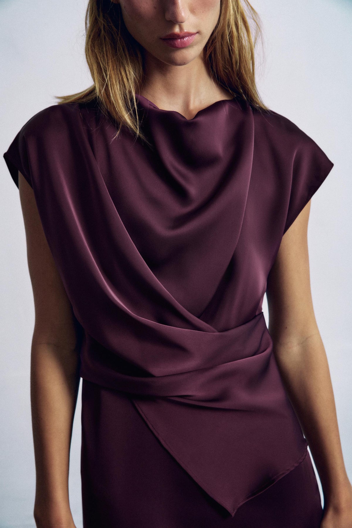 ROBE DRAPÉE MIDI