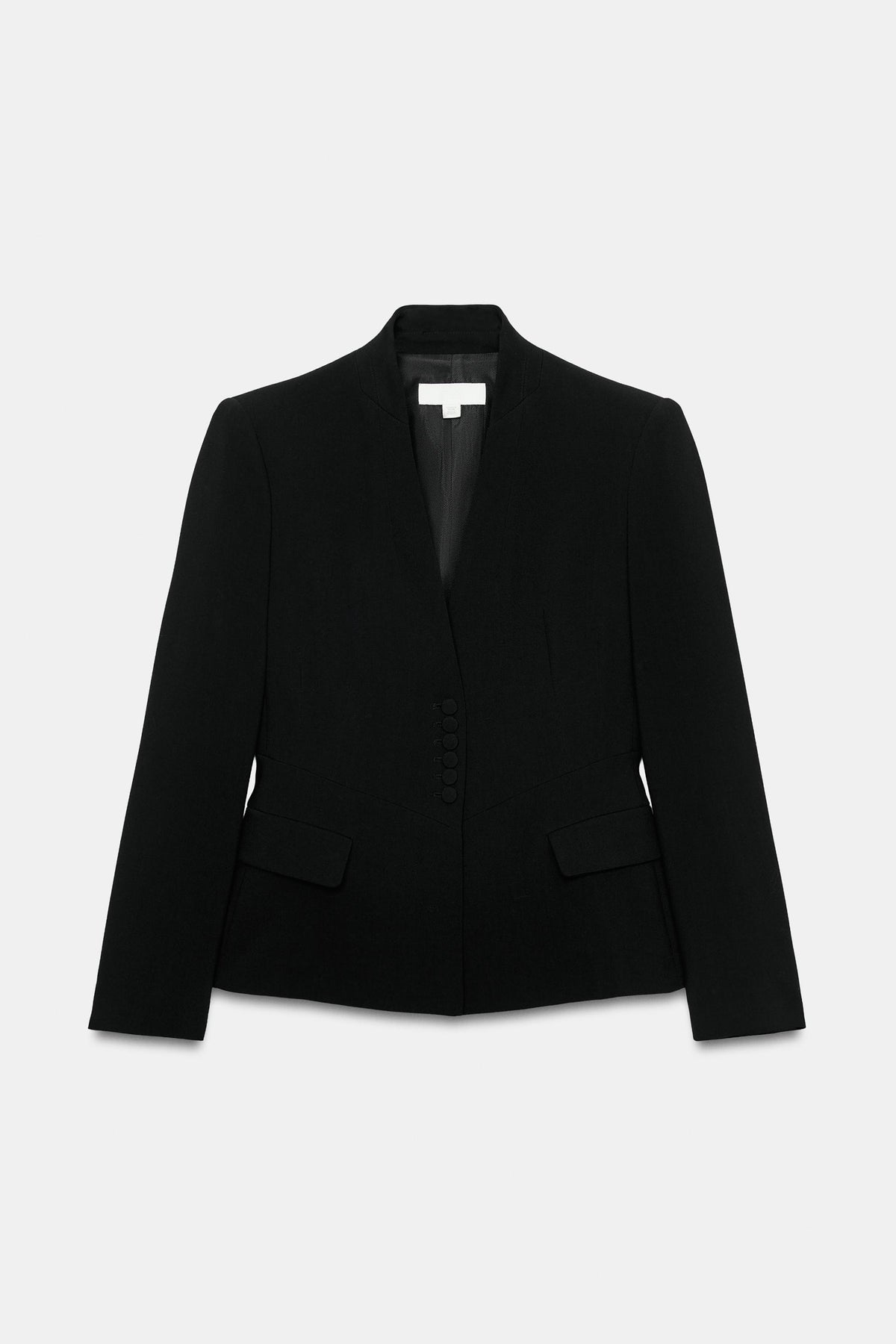 ENSEMBLE VESTE AJUSTÉE PEPLUM | PANTALON DROIT TAILLE HAUTE