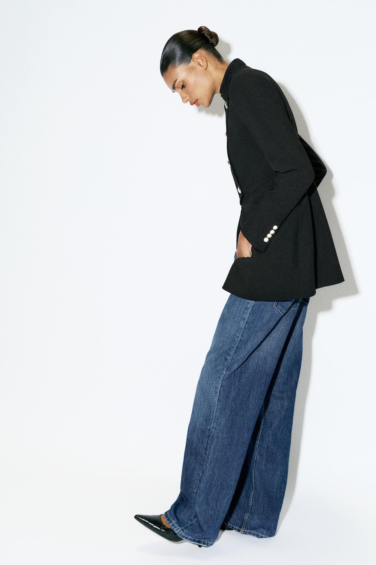 MANTEAU CINTRÉ À BOUTONS