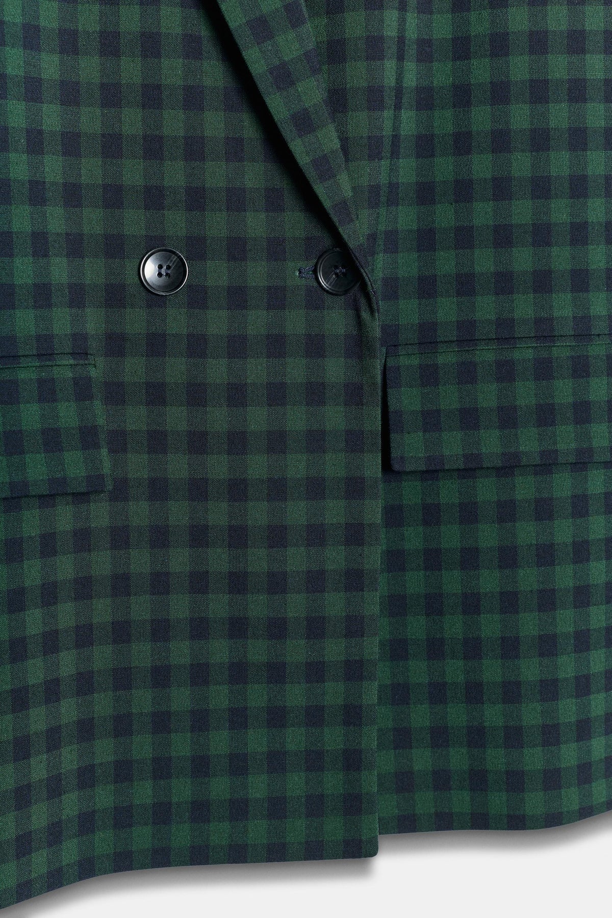BLAZER CROISÉ À CARREAUX