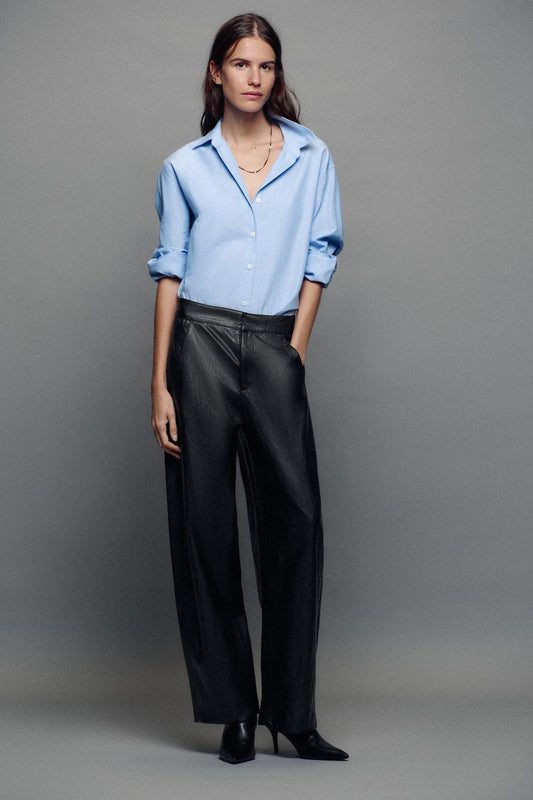PANTALON BARREL MATIÈRE SYNTHÉTIQUE