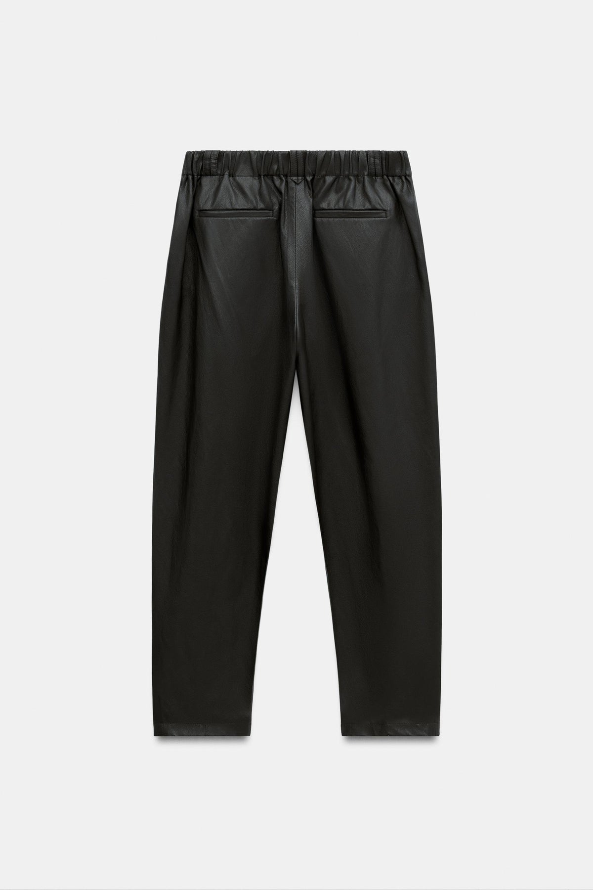 PANTALON À NERVURE MATIÈRE SYNTHÉTIQUE
