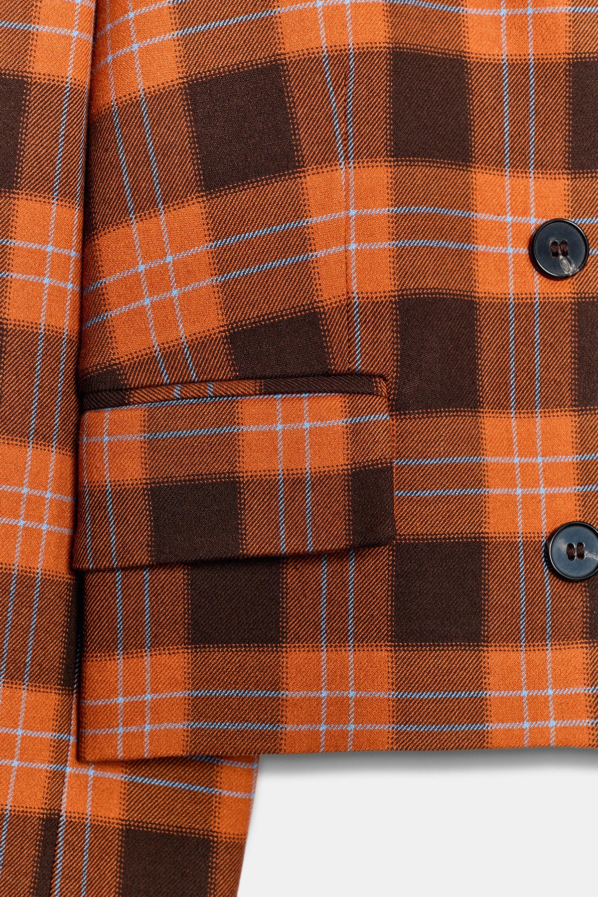 VESTE COURTE À CARREAUX