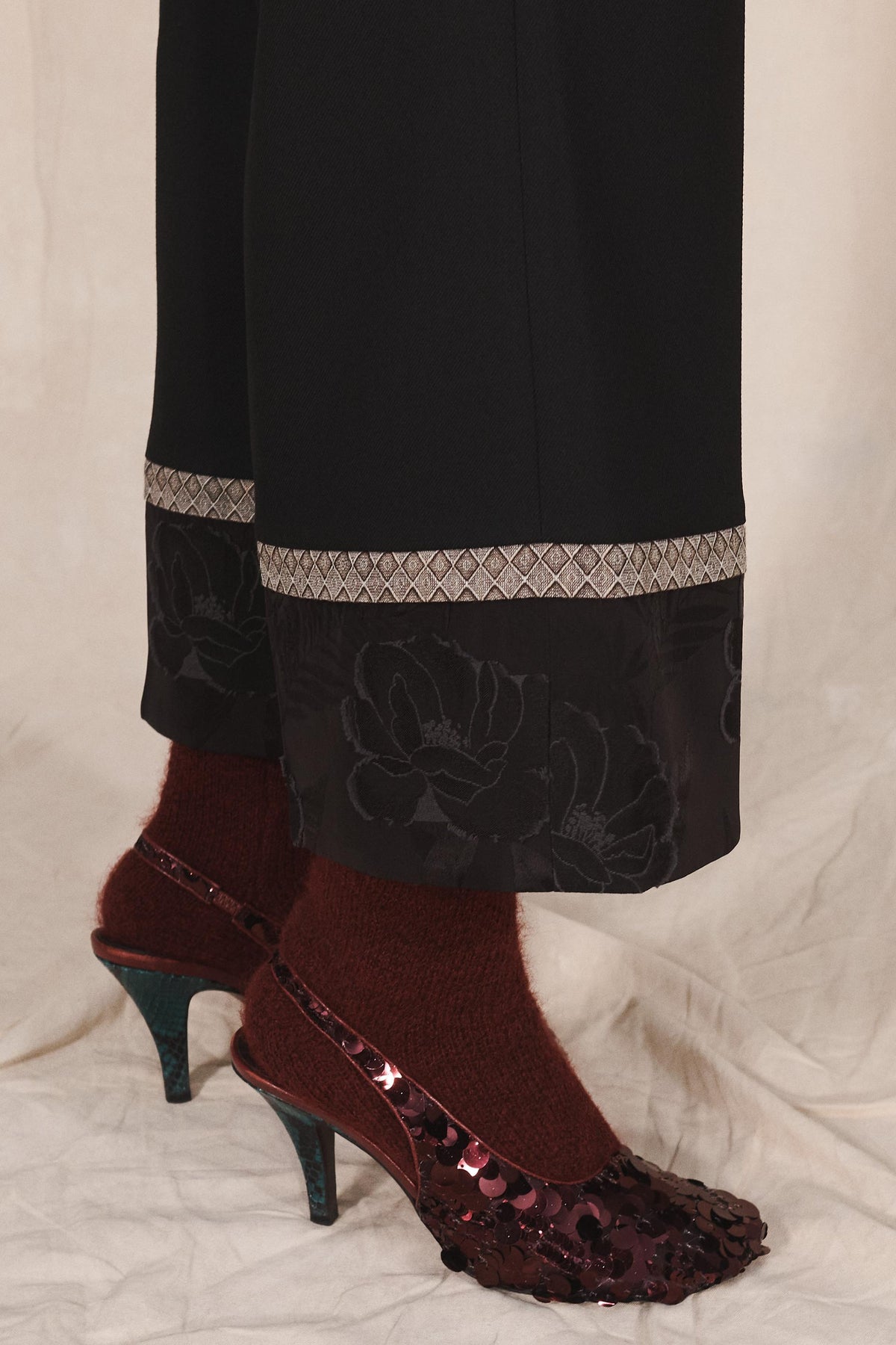 PANTALON JACQUARD COMBINÉ LIMITED EDITION