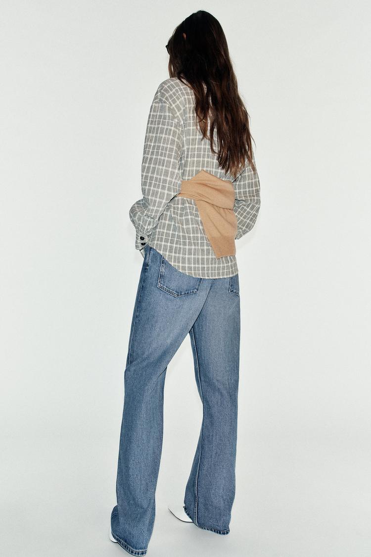 CHEMISE CROISÉE À CARREAUX