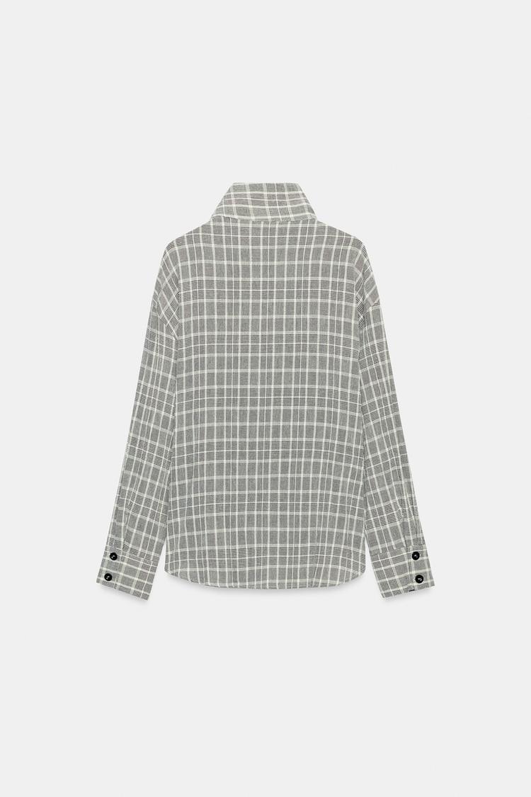 CHEMISE CROISÉE À CARREAUX