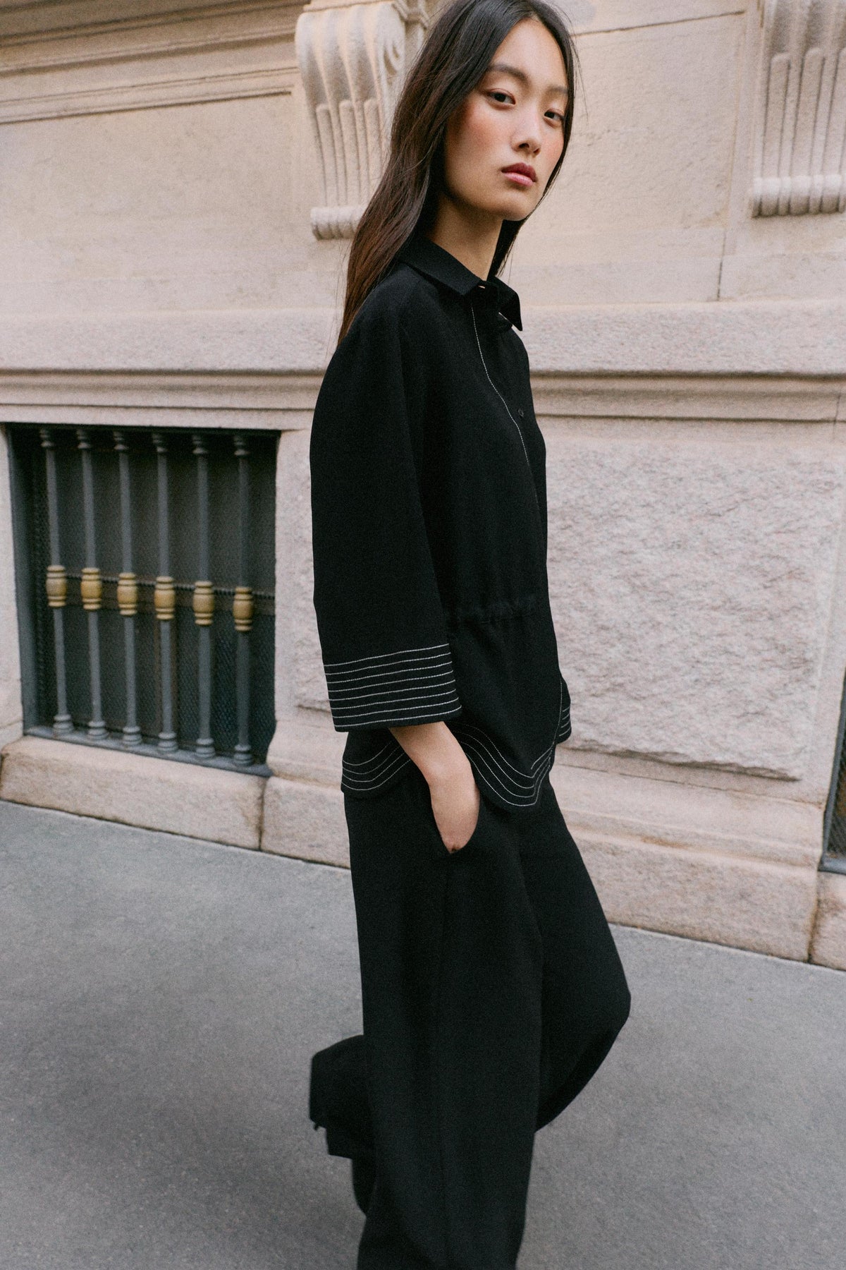 CHEMISE SURPIQÛRES CONTRASTE