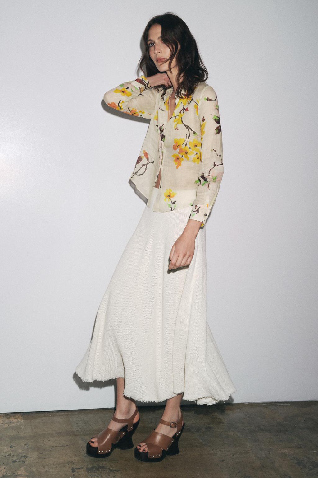 JUPE MIDI TEXTURÉE ZW COLLECTION