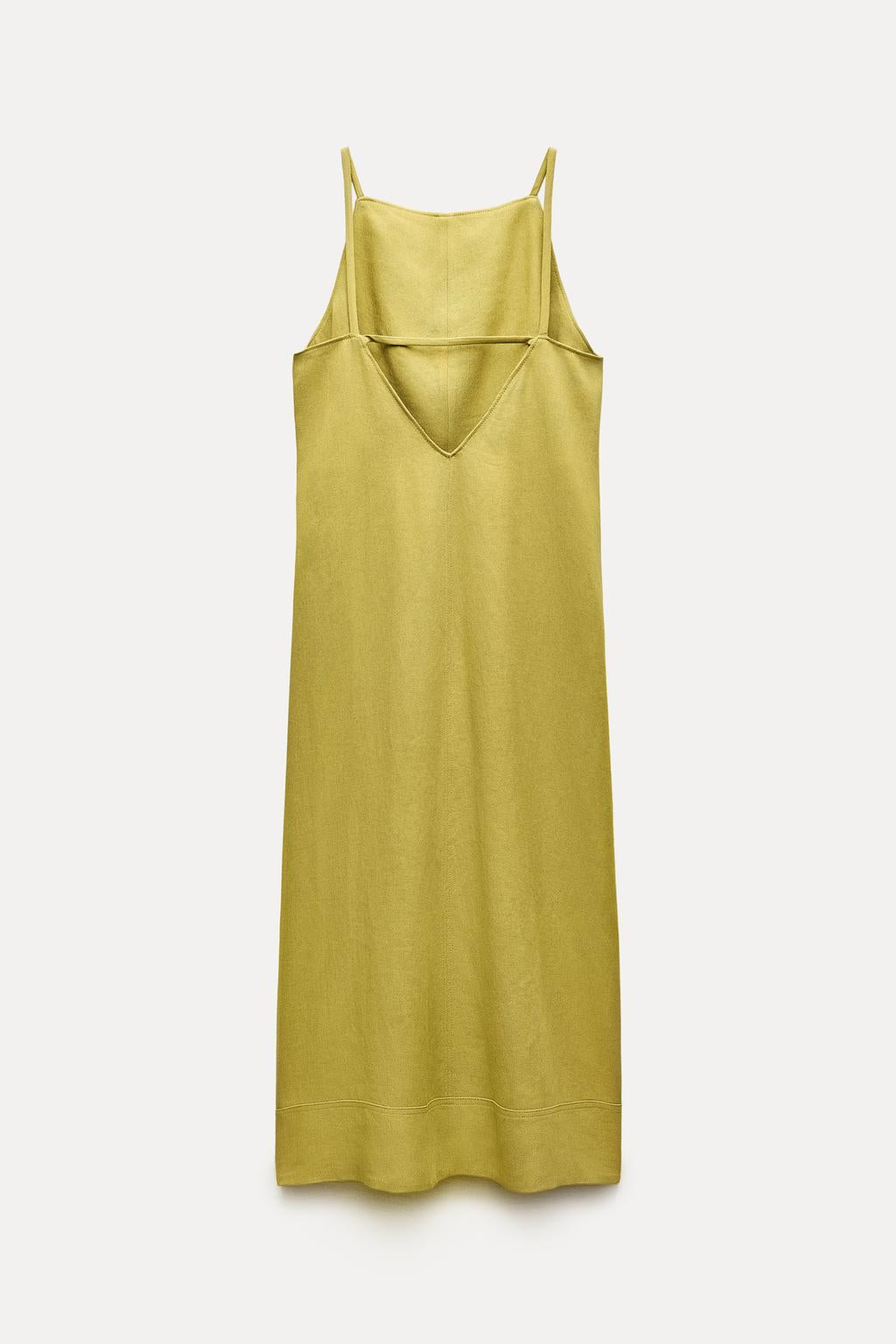 ROBE HALTER NECK EN MÉLANGE LIN COLLECTION ZW