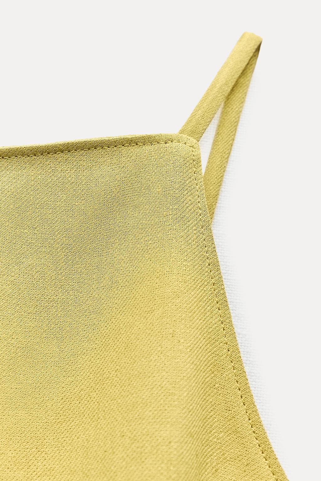 ROBE HALTER NECK EN MÉLANGE LIN COLLECTION ZW