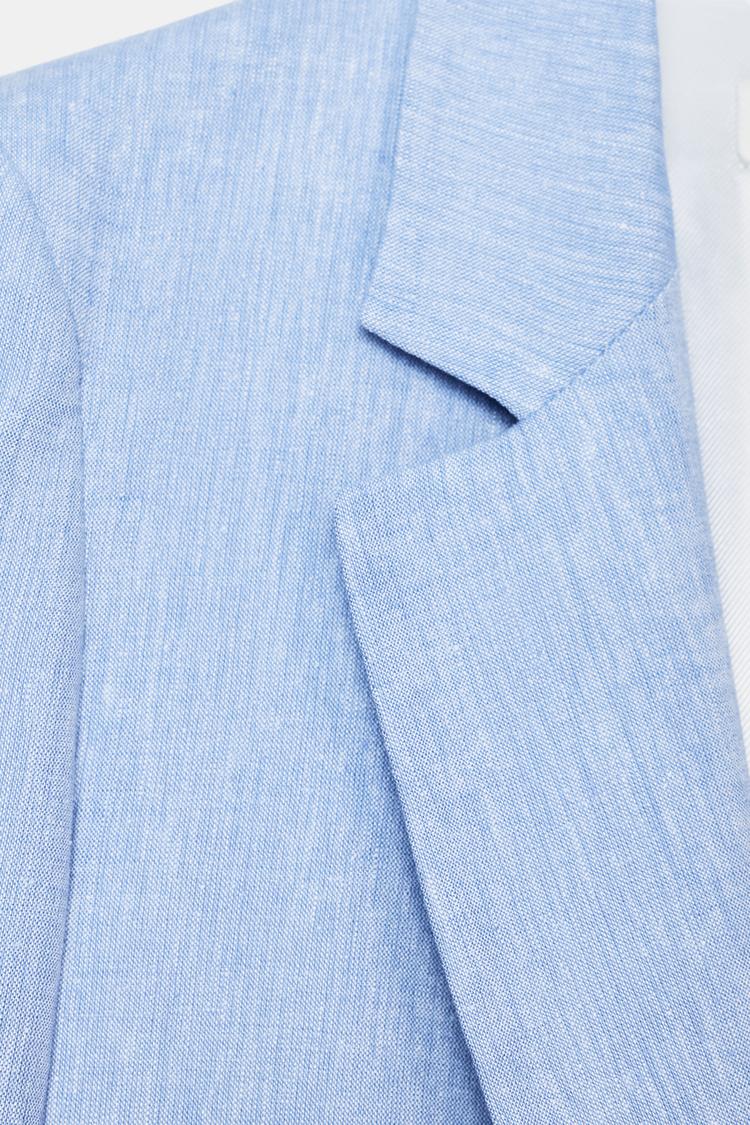VESTE AVEC LIN À MANCHES RETROUSSÉES