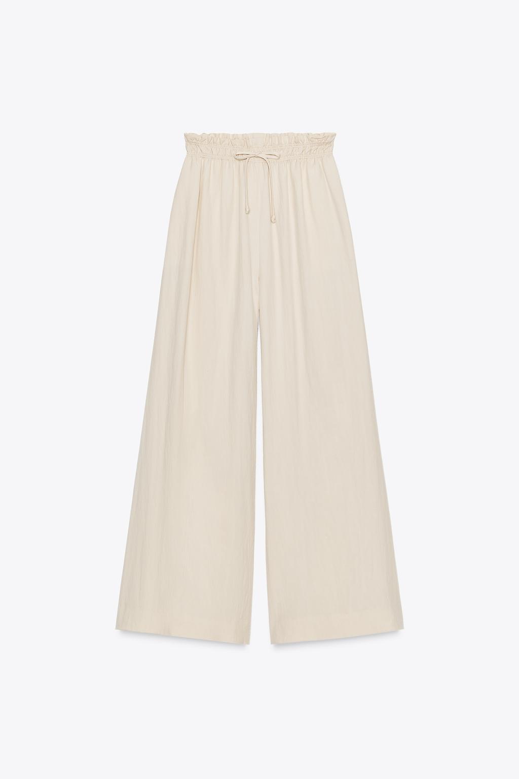 ENSEMBLE BLOUSE À MANCHES BOUFFANTES |  PANTALON DE PYJAMA FLUIDE ZW COLLECTION