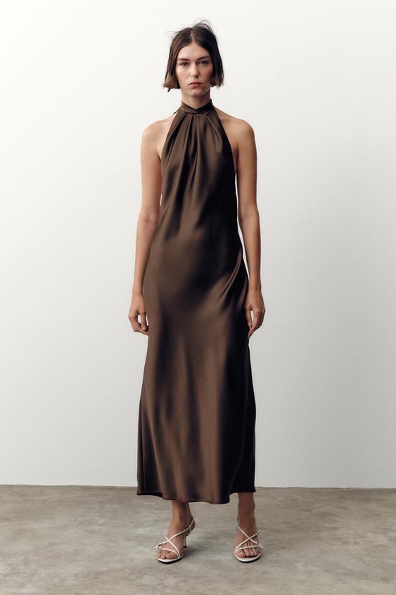 ROBE MIDI HALTER