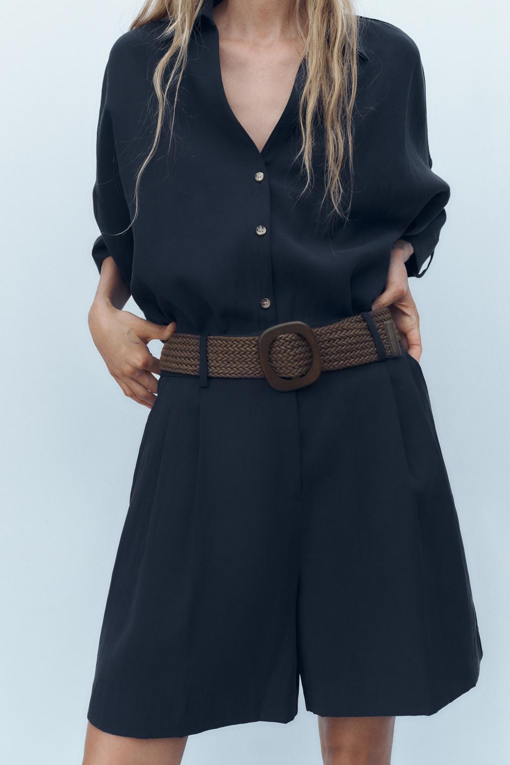 BERMUDA PINCES CEINTURE