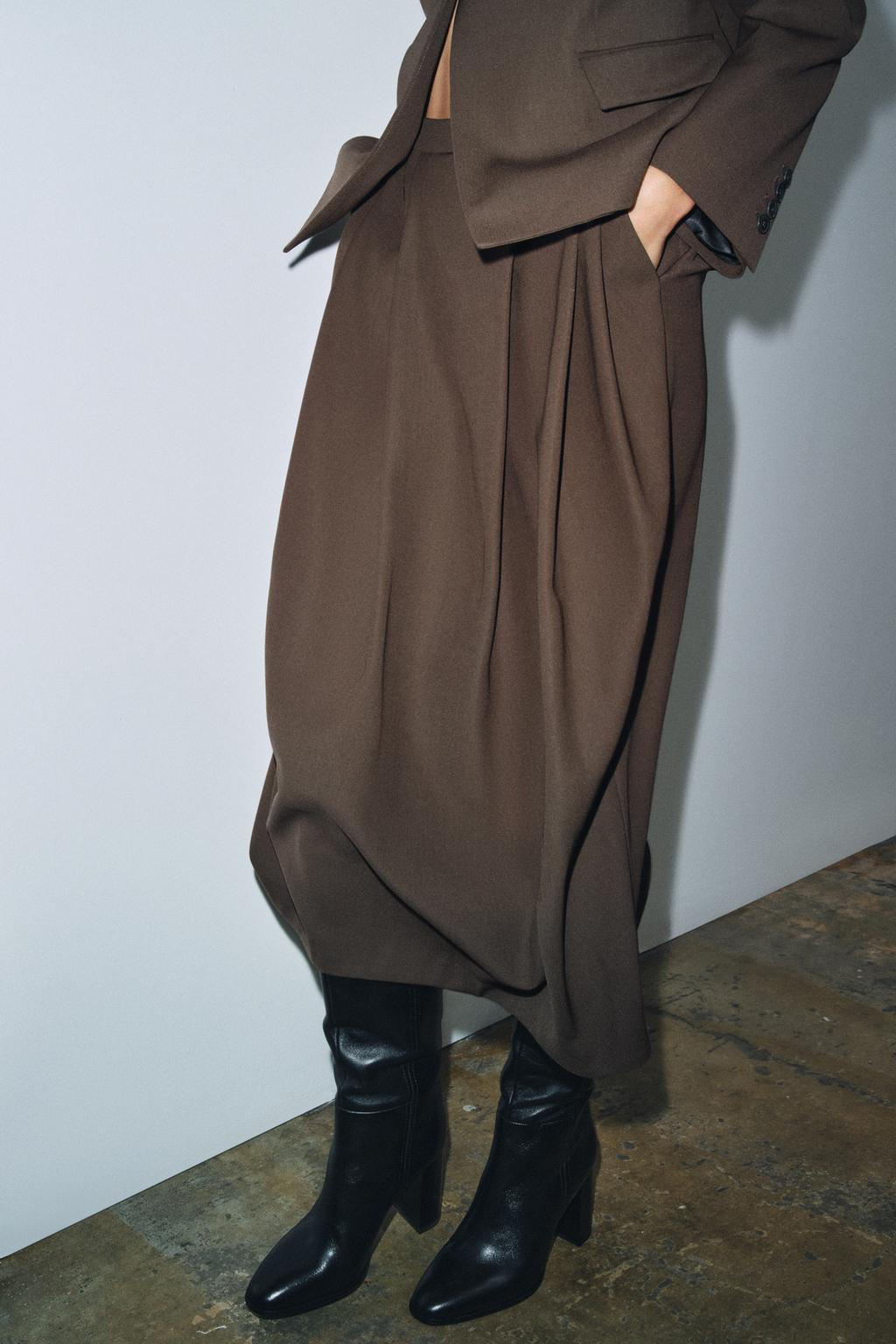 JUPE À PLIS AVEC LAINE ZW COLLECTION