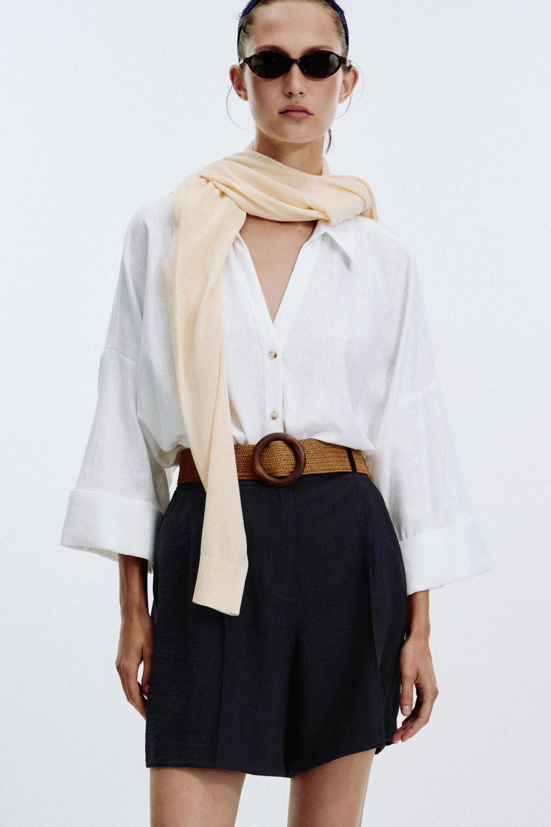 BERMUDA PINCES CEINTURE