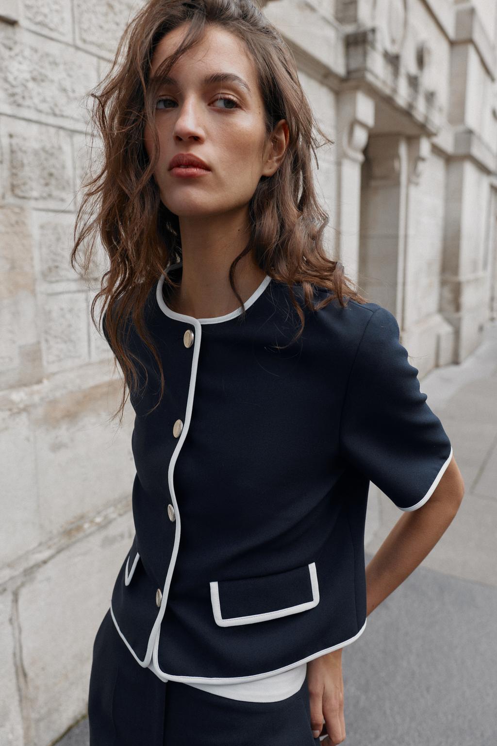 VESTE À MANCHES COURTES