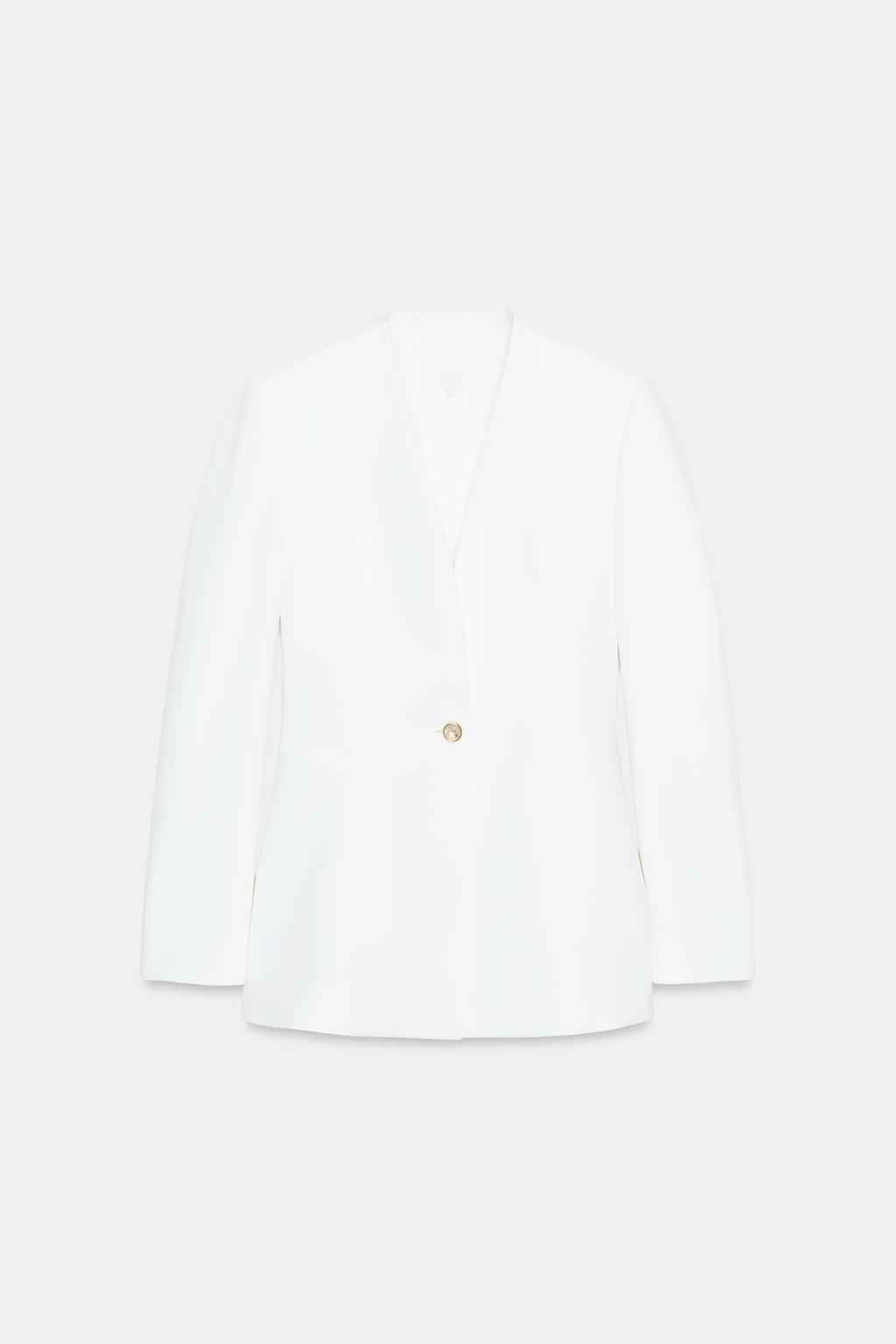 VESTE AJUSTÉE SANS REVERS