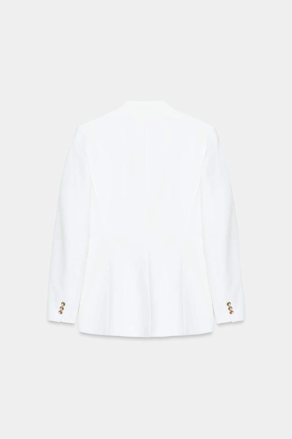 VESTE AJUSTÉE SANS REVERS