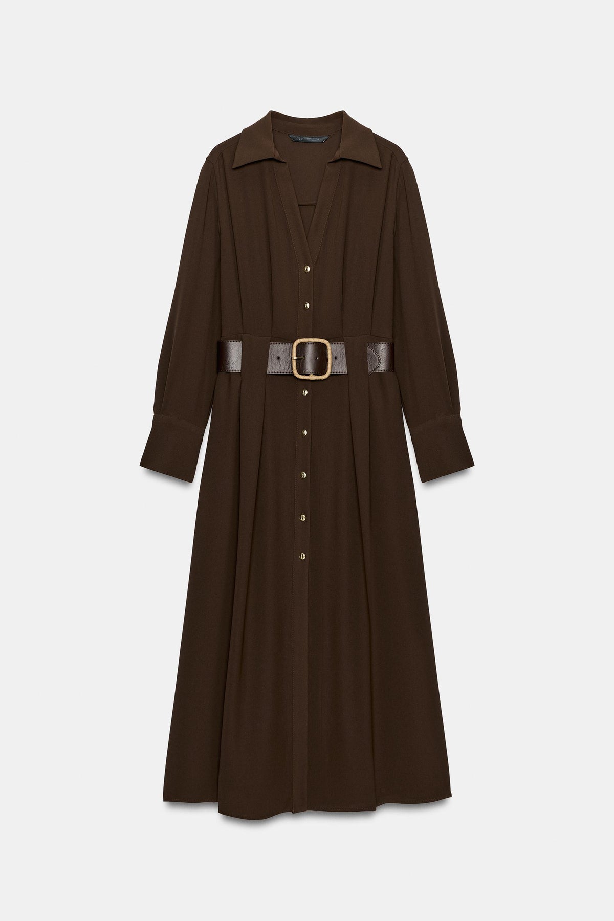 ROBE MIDI CHEMISE AVEC CEINTURE