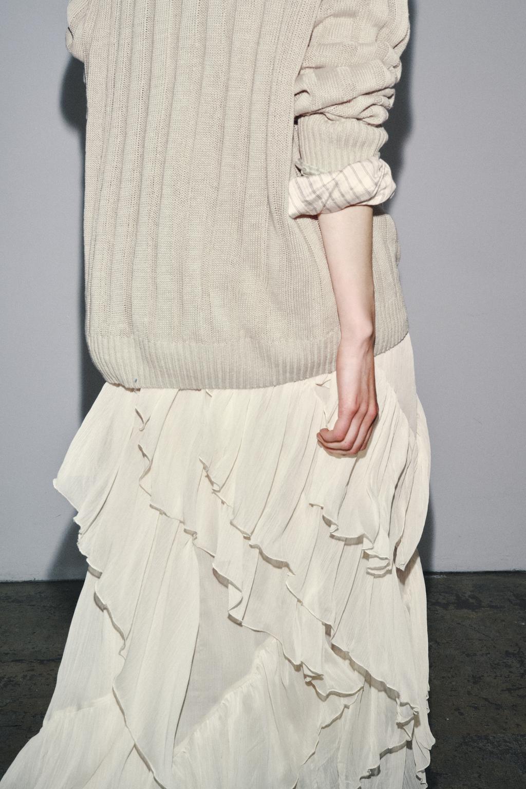 ZW COLLECTION COTTON GAUZE SKIRT