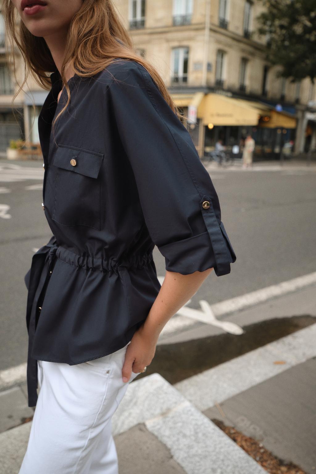 CHEMISE SAFARI EN POPELINE