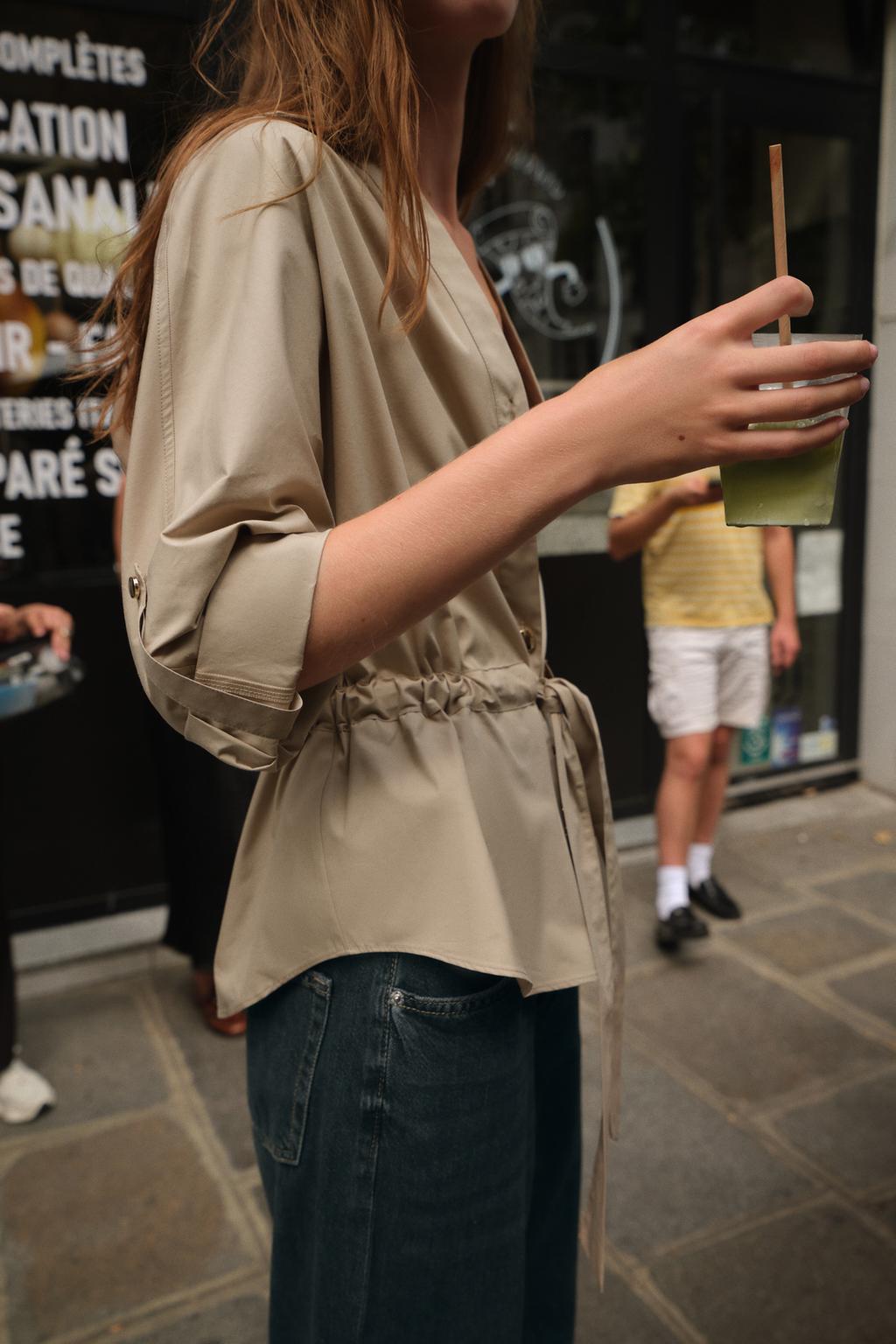 CHEMISE SAFARI EN POPELINE