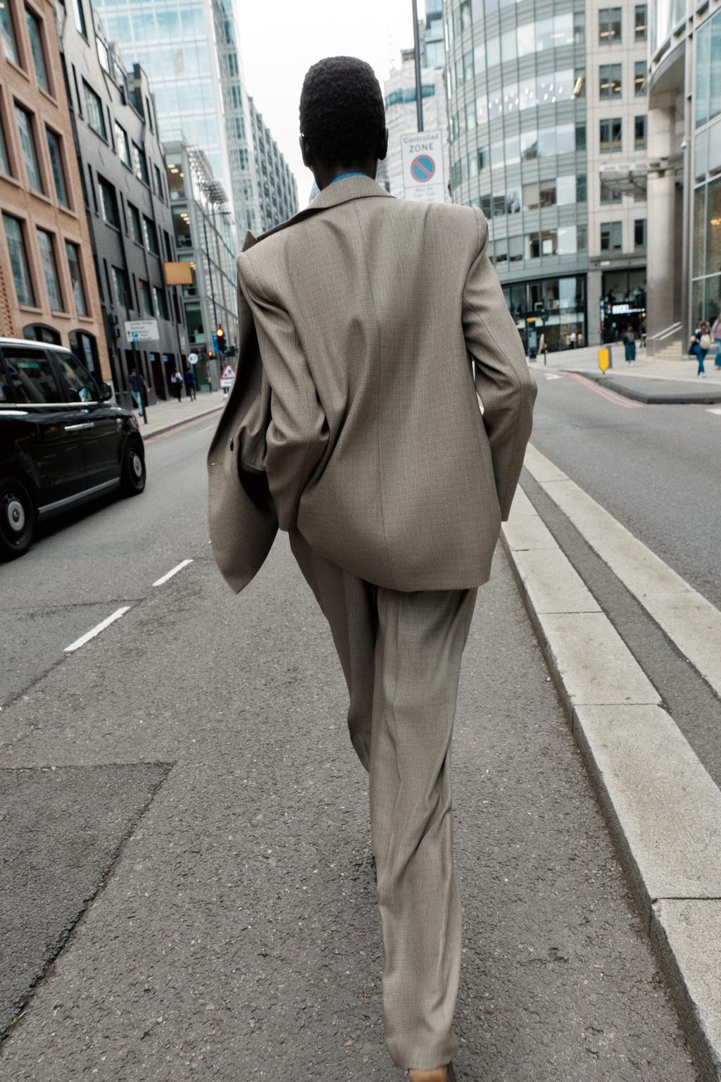 VESTE CROISÉE ÉPAULETTES