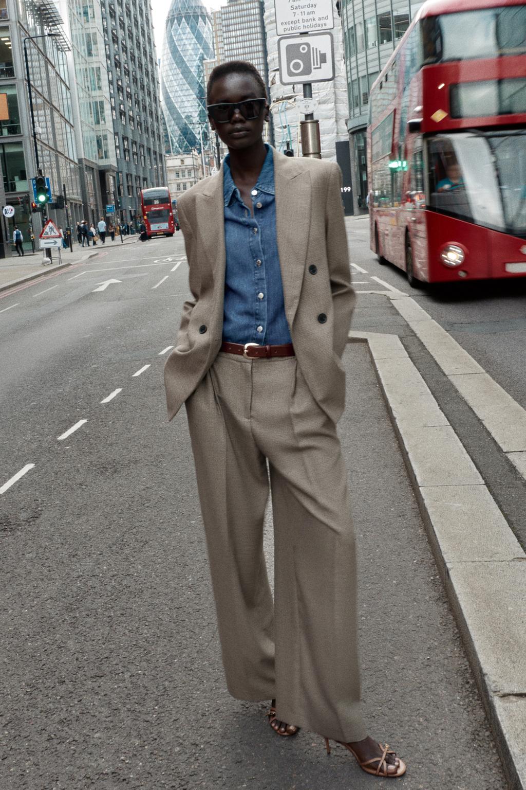 VESTE CROISÉE ÉPAULETTES