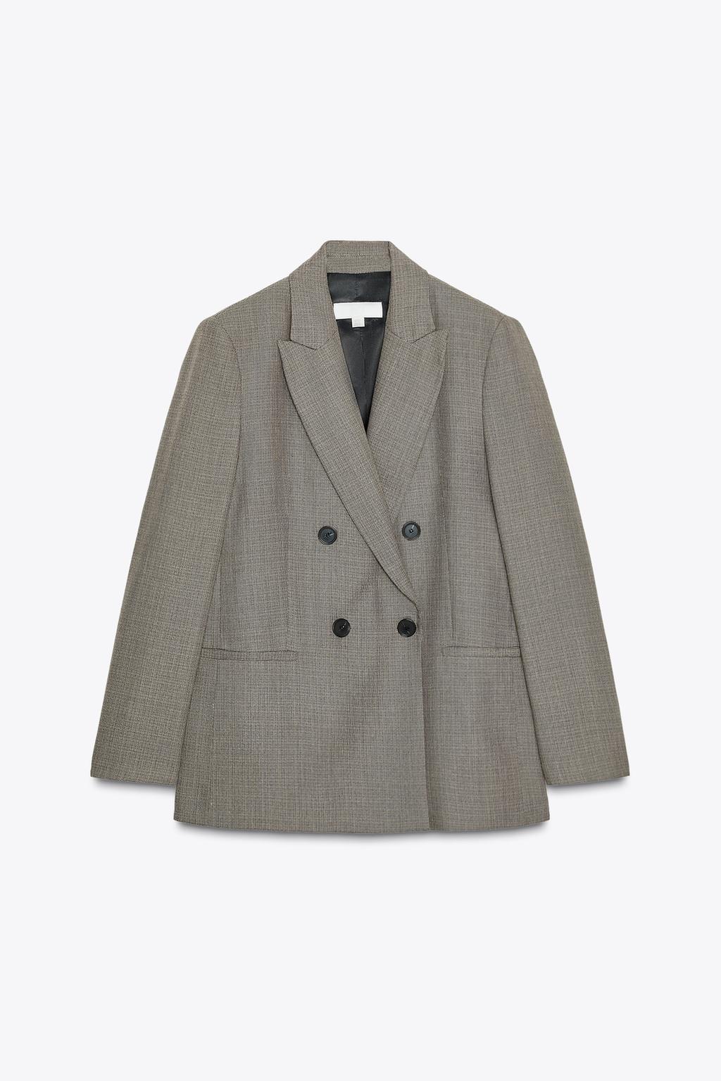 VESTE CROISÉE ÉPAULETTES