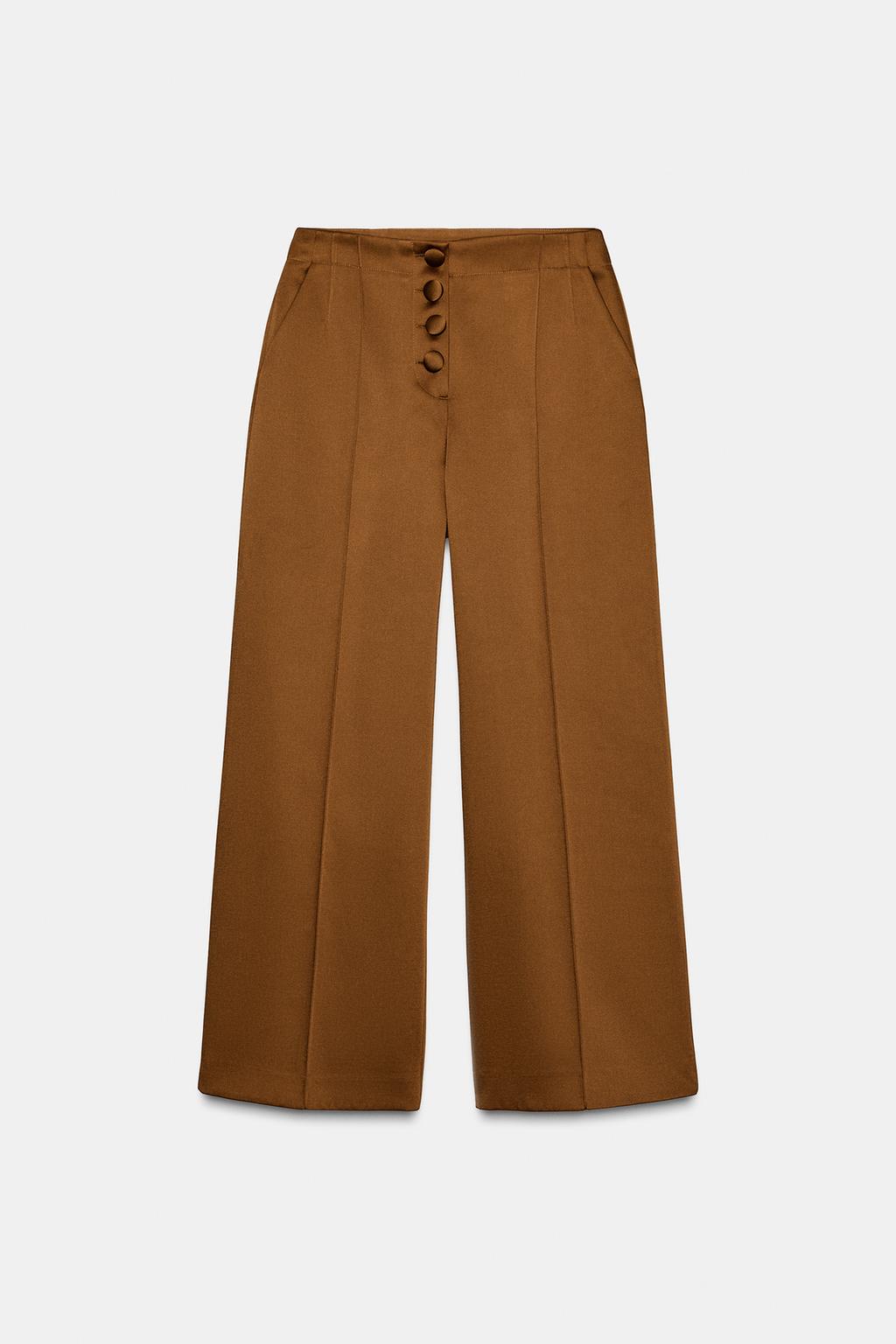 PANTALON LARGE SATINÉ
