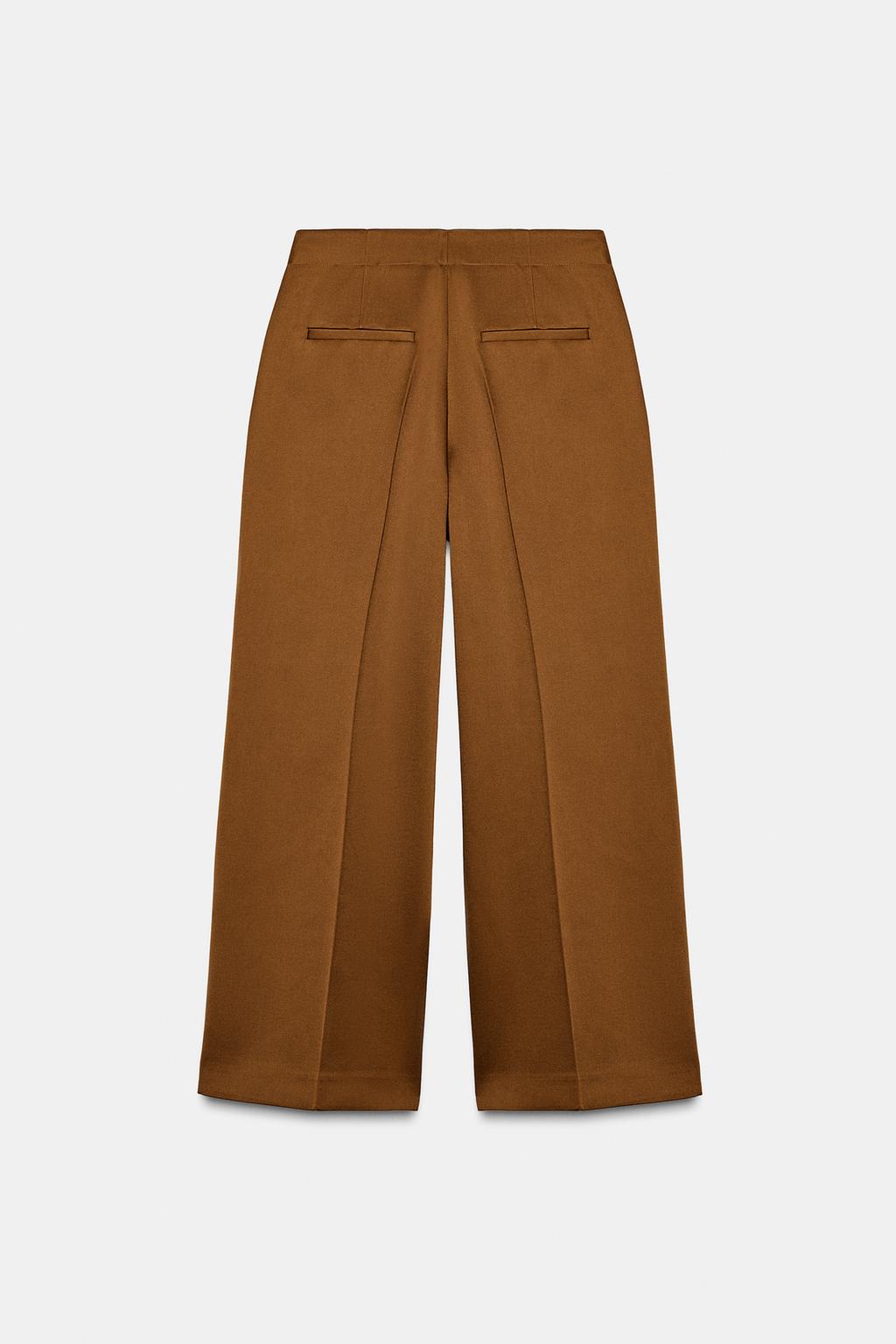 PANTALON LARGE SATINÉ