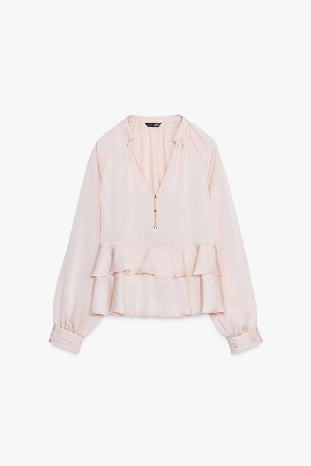 BLOUSE À VOLANTS