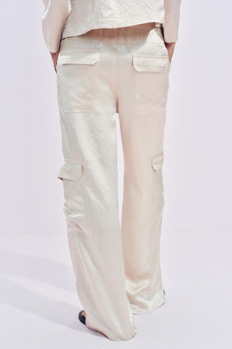 PANTALON CARGO SATINÉ ZW COLLECTION