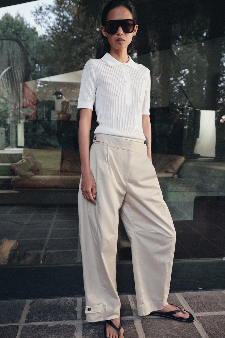 PANTALON CHINO À PASSANTS ZW COLLECTION