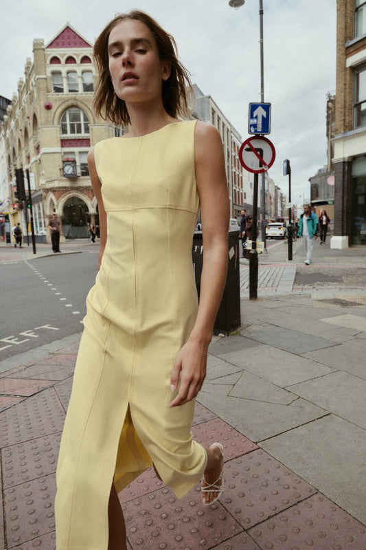 ROBE MI-LONGUE À ZIP
