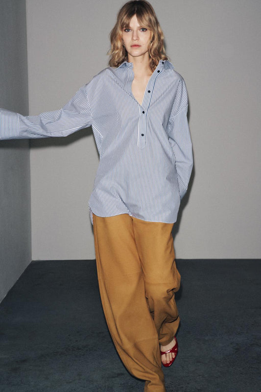CHEMISE EN POPELINE RAYÉE ZW COLLECTION