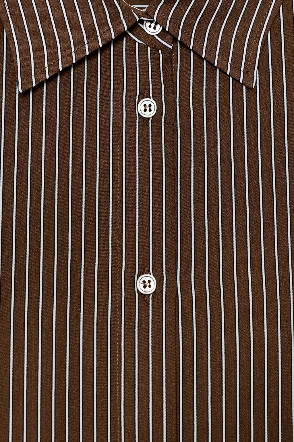 CHEMISE OVERSIZE EN POPELINE À CARREAUX