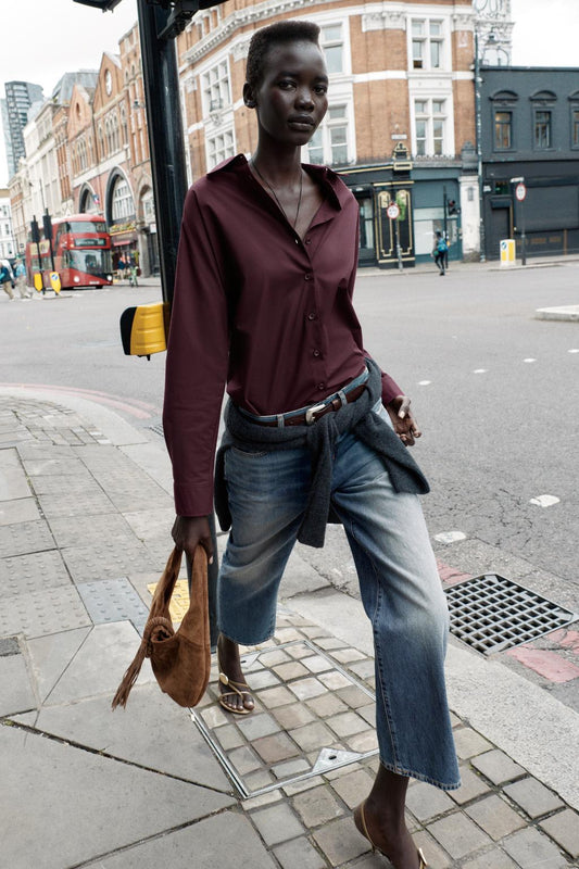 CHEMISE OVERSIZE EN POPELINE