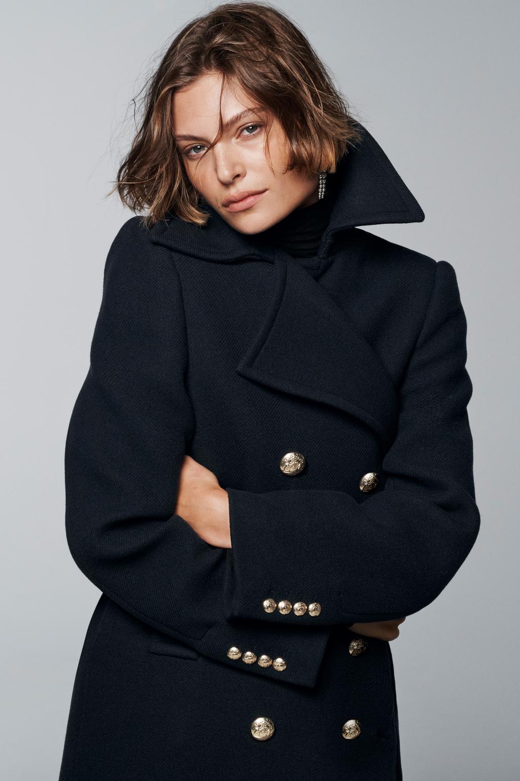 MANTEAU LONG MÉLANGE LAINE ZW COLLECTION