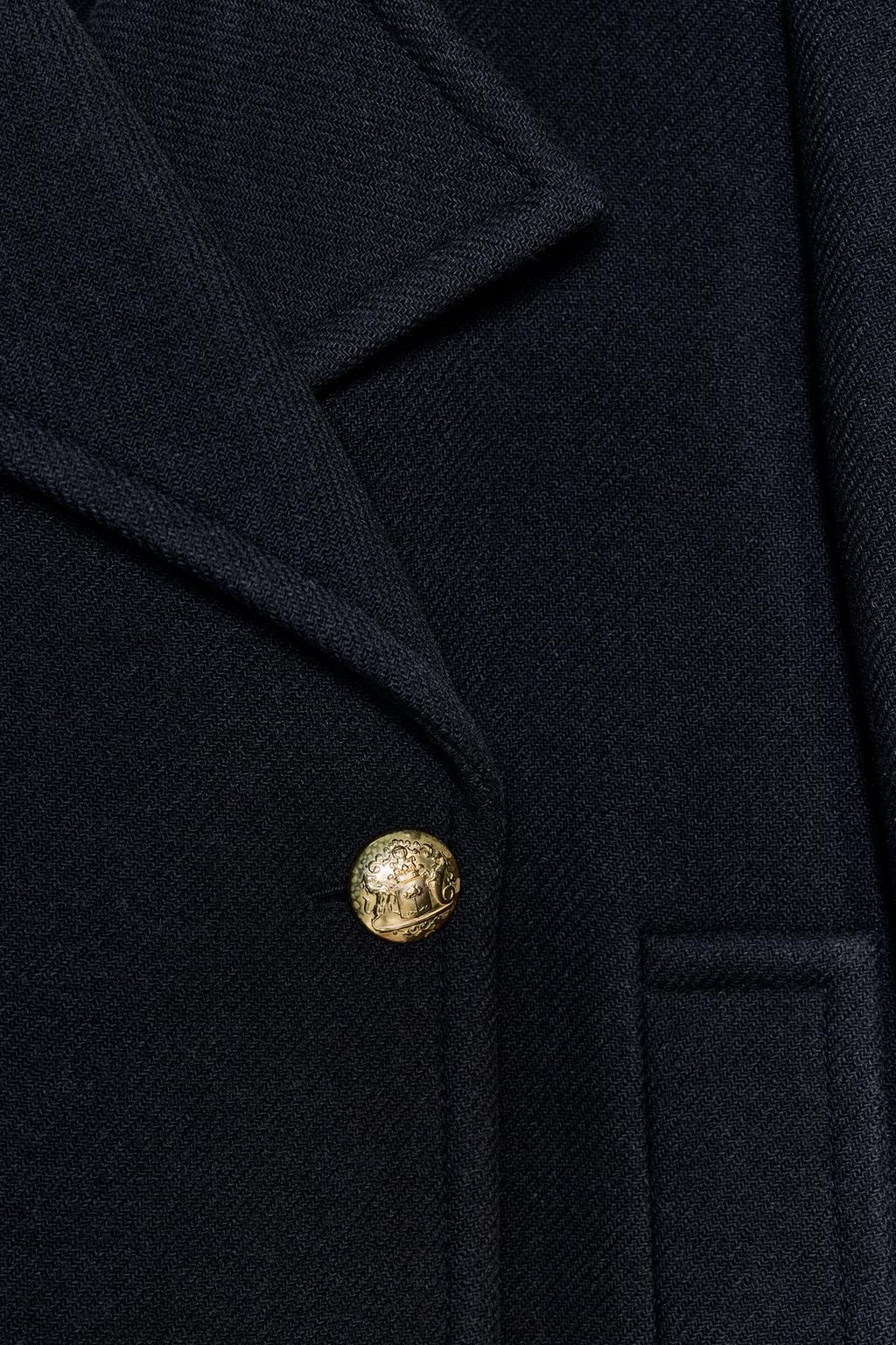 MANTEAU LONG MÉLANGE LAINE ZW COLLECTION