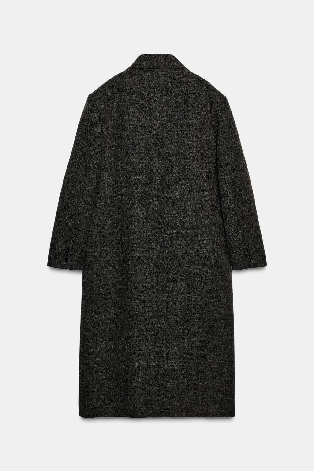 MANTEAU MÉLANGE DE LAINE OUVERTURES ZW COLLECTION