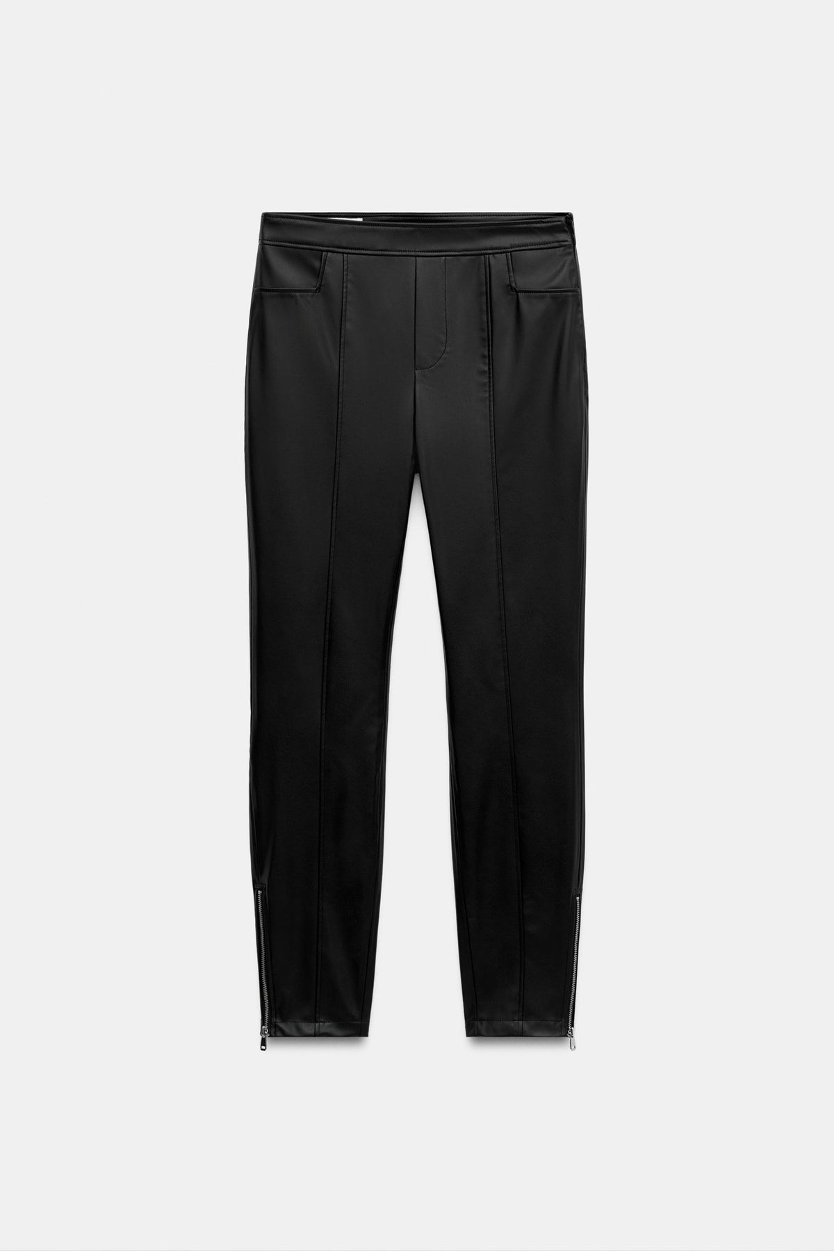 PANTALON MATIÈRE SYNTHÉTIQUE BAS ZIPS